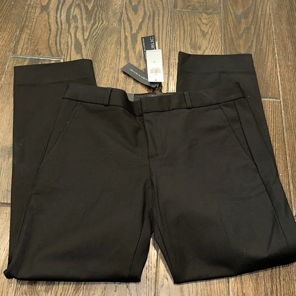 Banana Republic Ryan Black Dress Pants Straight Leg size 6S new with tags